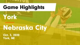 York  vs Nebraska City  Game Highlights - Oct. 3, 2020