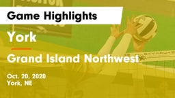 York  vs Grand Island Northwest  Game Highlights - Oct. 20, 2020