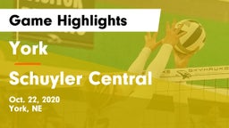 York  vs Schuyler Central  Game Highlights - Oct. 22, 2020