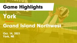 York  vs Grand Island Northwest  Game Highlights - Oct. 14, 2021