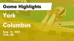 York  vs Columbus  Game Highlights - Aug. 16, 2022