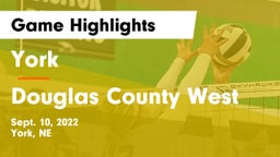York  vs Douglas County West  Game Highlights - Sept. 10, 2022