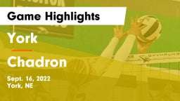 York  vs Chadron  Game Highlights - Sept. 16, 2022