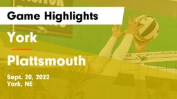 York  vs Plattsmouth  Game Highlights - Sept. 20, 2022