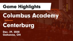 Columbus Academy  vs Centerburg  Game Highlights - Dec. 29, 2020