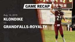 Recap: Klondike  vs. Grandfalls-Royalty  2015