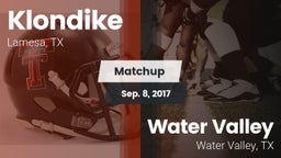 Matchup: Klondike  vs. Water Valley  2017