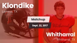 Matchup: Klondike  vs. Whitharral  2017