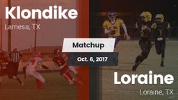 Matchup: Klondike  vs. Loraine  2017