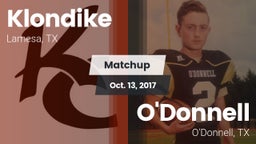 Matchup: Klondike  vs. O'Donnell  2017