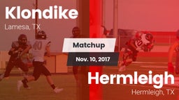 Matchup: Klondike  vs. Hermleigh  2017