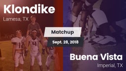 Matchup: Klondike  vs. Buena Vista  2018