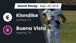 Recap: Klondike  vs. Buena Vista  2018