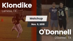 Matchup: Klondike  vs. O'Donnell  2018