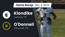Recap: Klondike  vs. O'Donnell  2018