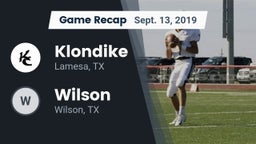 Recap: Klondike  vs. Wilson  2019
