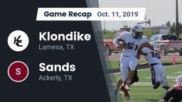 Recap: Klondike  vs. Sands  2019