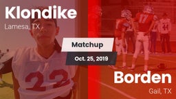 Matchup: Klondike  vs. Borden  2019