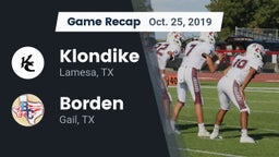 Recap: Klondike  vs. Borden  2019