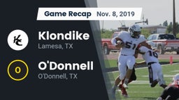 Recap: Klondike  vs. O'Donnell  2019