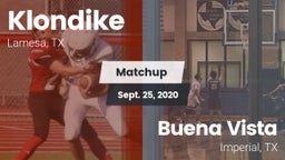 Matchup: Klondike  vs. Buena Vista  2020