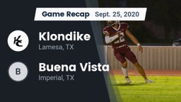 Recap: Klondike  vs. Buena Vista  2020
