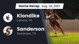 Recap: Klondike  vs. Sanderson  2021