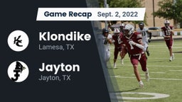 Recap: Klondike  vs. Jayton  2022