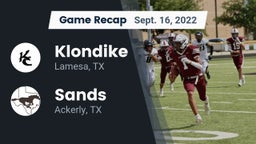 Recap: Klondike  vs. Sands  2022