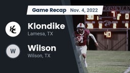 Recap: Klondike  vs. Wilson  2022