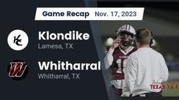 Recap: Klondike  vs. Whitharral  2023