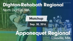 Matchup: Dighton-Rehoboth vs. Apponequet Regional  2016
