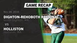 Recap: Dighton-Rehoboth Regional  vs. Holliston  2016