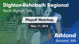Matchup: Dighton-Rehoboth vs. Ashland  2016