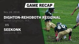 Recap: Dighton-Rehoboth Regional  vs. Seekonk  2016