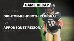 Recap: Dighton-Rehoboth Regional  vs. Apponequet Regional  2015