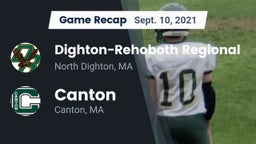 Recap: Dighton-Rehoboth Regional  vs. Canton   2021