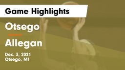 Otsego  vs Allegan  Game Highlights - Dec. 3, 2021
