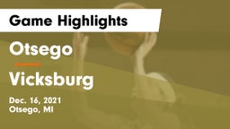 Otsego  vs Vicksburg  Game Highlights - Dec. 16, 2021