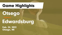 Otsego  vs Edwardsburg  Game Highlights - Feb. 24, 2022
