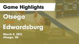 Otsego  vs Edwardsburg  Game Highlights - March 8, 2022