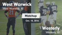 Matchup: West Warwick High vs. Westerly  2016