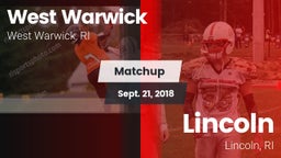 Matchup: West Warwick High vs. Lincoln  2018