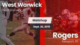 Matchup: West Warwick High vs. Rogers  2019