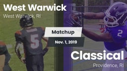 Matchup: West Warwick High vs. Classical  2019