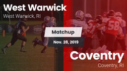 Matchup: West Warwick High vs. Coventry  2019