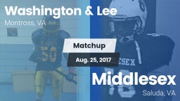 Matchup: Washington & Lee vs. Middlesex  2017