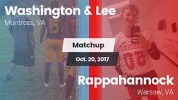 Matchup: Washington & Lee vs. Rappahannock  2017
