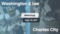 Matchup: Washington & Lee vs. Charles City  2017