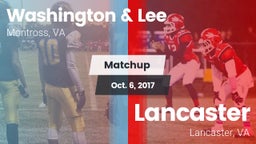 Matchup: Washington & Lee vs. Lancaster  2017